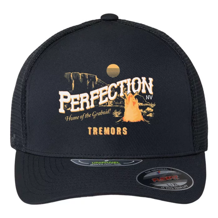 Tremors Scary Monster Centered Design Flexfit Unipanel Trucker Cap