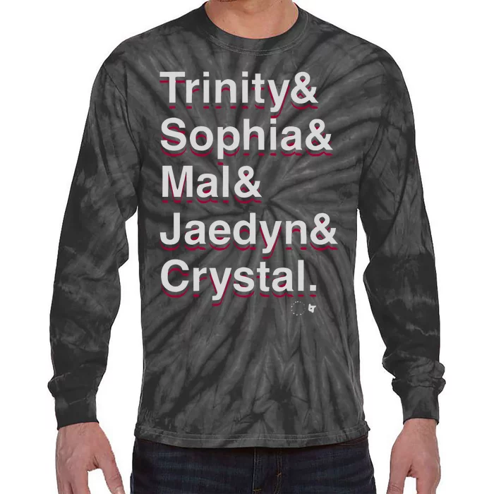 Trinity & Sophia & Mallory & Jaedyn & Crystal 2024 Forwards Tie-Dye Long Sleeve Shirt