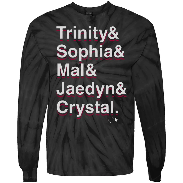 Trinity & Sophia & Mallory & Jaedyn & Crystal 2024 Forwards Tie-Dye Long Sleeve Shirt