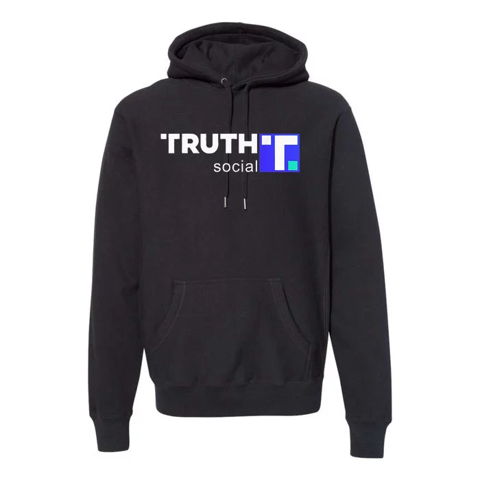 Truth Social Media Truth Social Trump Premium Hoodie