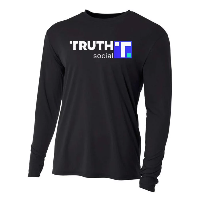 Truth Social Media Truth Social Trump Cooling Performance Long Sleeve Crew