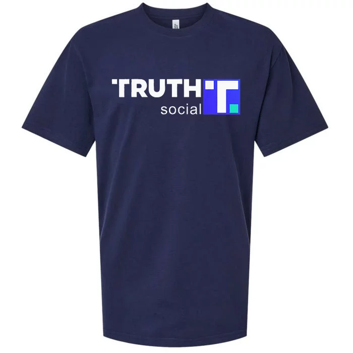 Truth Social Media Truth Social Trump Sueded Cloud Jersey T-Shirt