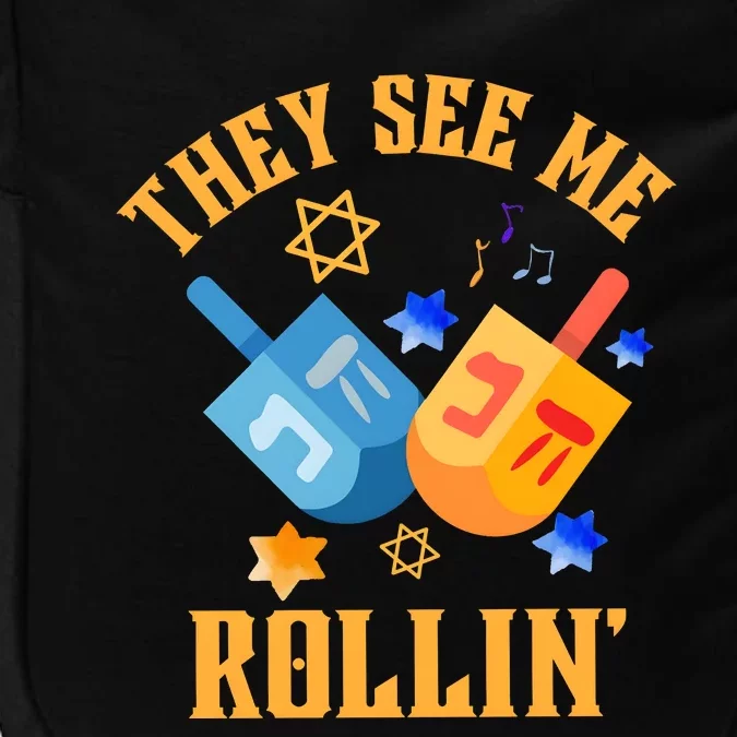 They See Me Rollin Hanukkah Jewish Impact Tech Backpack