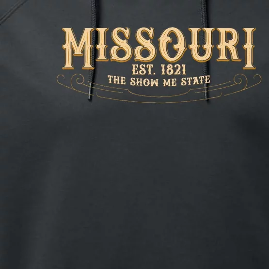 The Show Me State Missouri Performance Fleece Hoodie