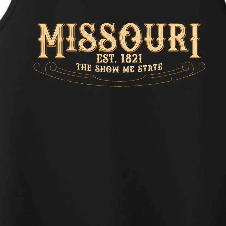 The Show Me State Missouri Performance Tank