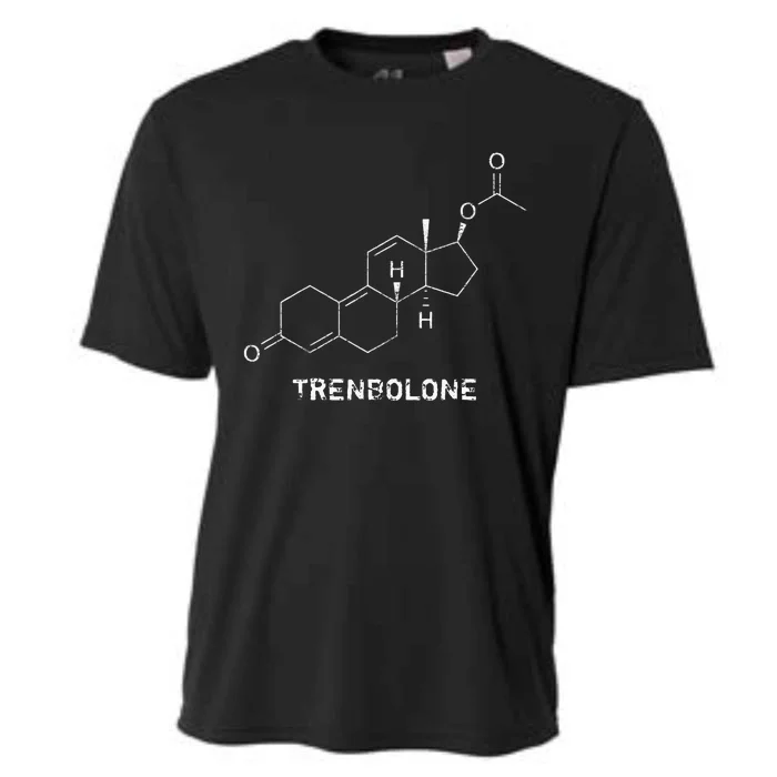 Trenbolone Steroid Molecule Hardcore Bodybuilding Cooling Performance Crew T-Shirt