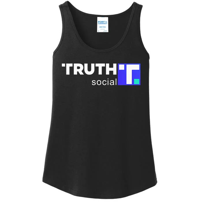 Truth Social Media Truth Social Trump Ladies Essential Tank