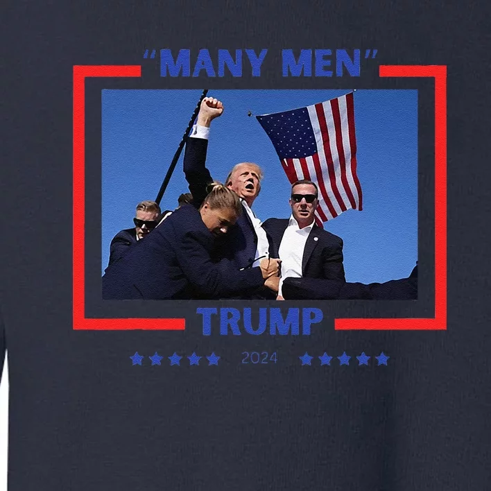 Trump Shot Many Meme Toddler Sweatshirt