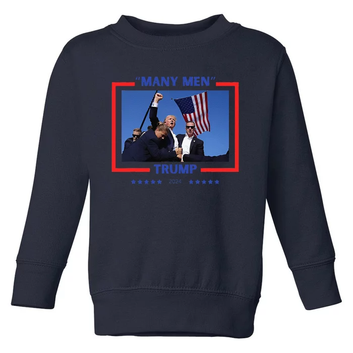 Trump Shot Many Meme Toddler Sweatshirt