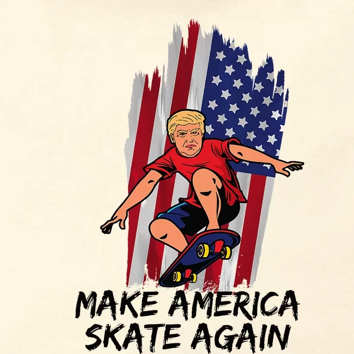 Trump Skateboard Make America Skate Again Zip Tote Bag