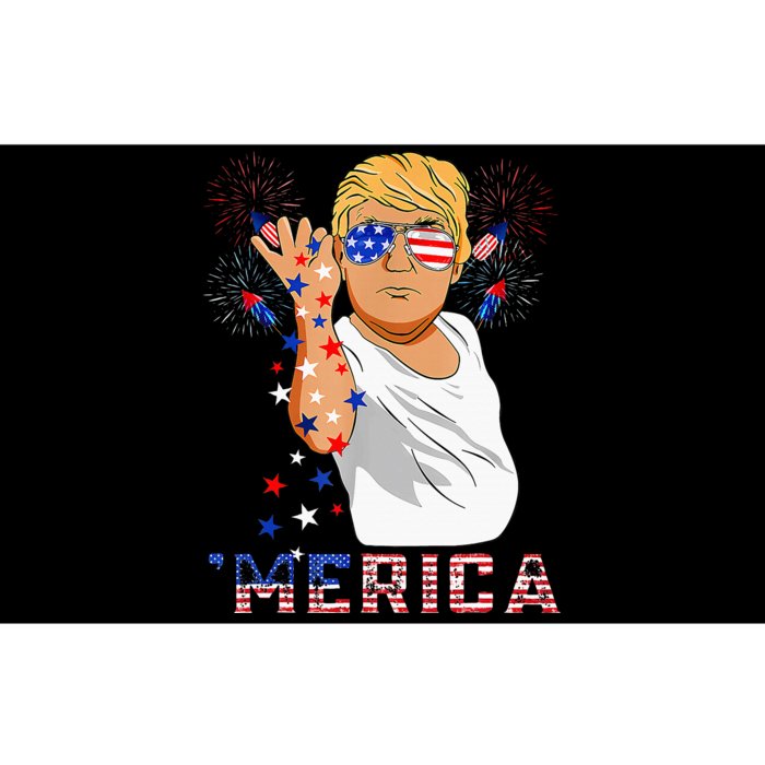 Trump Salt Merica Freedom 4th Of July Firework Trump Drunk Bumper Sticker