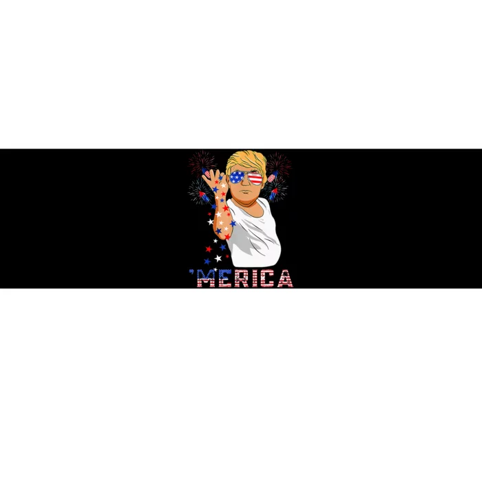 Trump Salt Merica Freedom 4th Of July Firework Trump Drunk Bumper Sticker