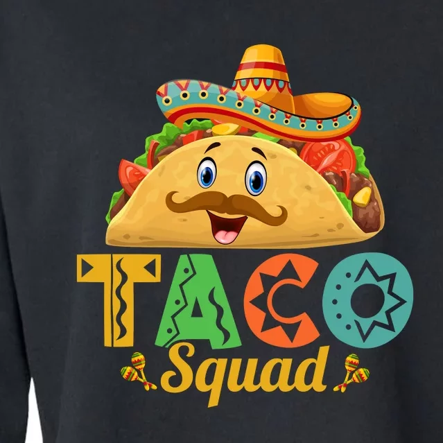 TACO SQUAD MEXICAN CINCO DE MAYO T Cropped Pullover Crew