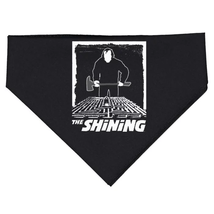 The Shining Maze White USA-Made Doggie Bandana