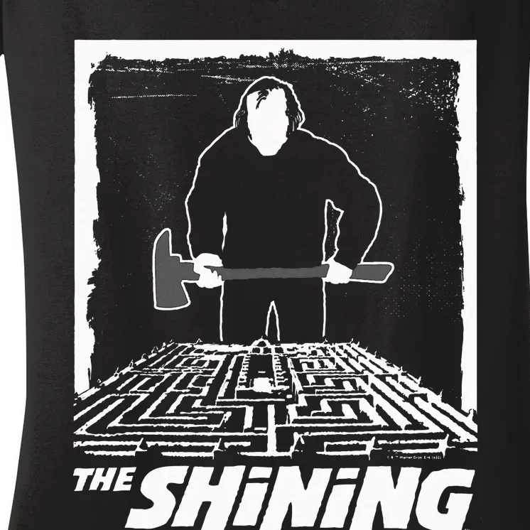 The Shining Maze White Women's V-Neck T-Shirt