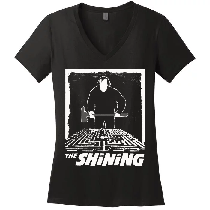 The Shining Maze White Women's V-Neck T-Shirt