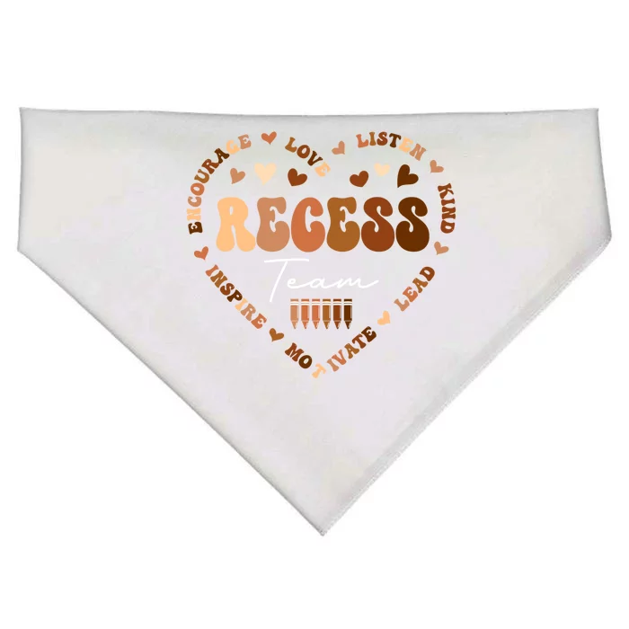 Teachers Students Monitor Recess Team Black History Month Cool Gift USA-Made Doggie Bandana