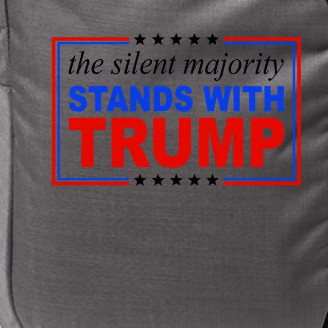 The Silent Majority Stands With Trump Usa Flag Trump 2024 Gift Impact Tech Backpack