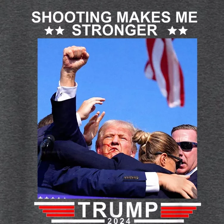 Trump Shooting Makes Me Stronger Shooting Makes Me Stronger Trump 2024 Women's Crop Top Tee