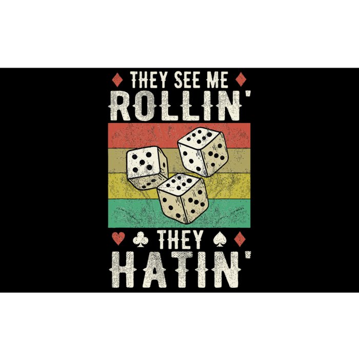 They See Me Rollin They Hatin Vintage Dice Bumper Sticker