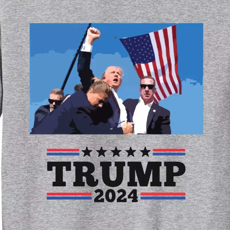 Trump Shooting Mugshot Trumpshirt Shot Tall Sweatshirt