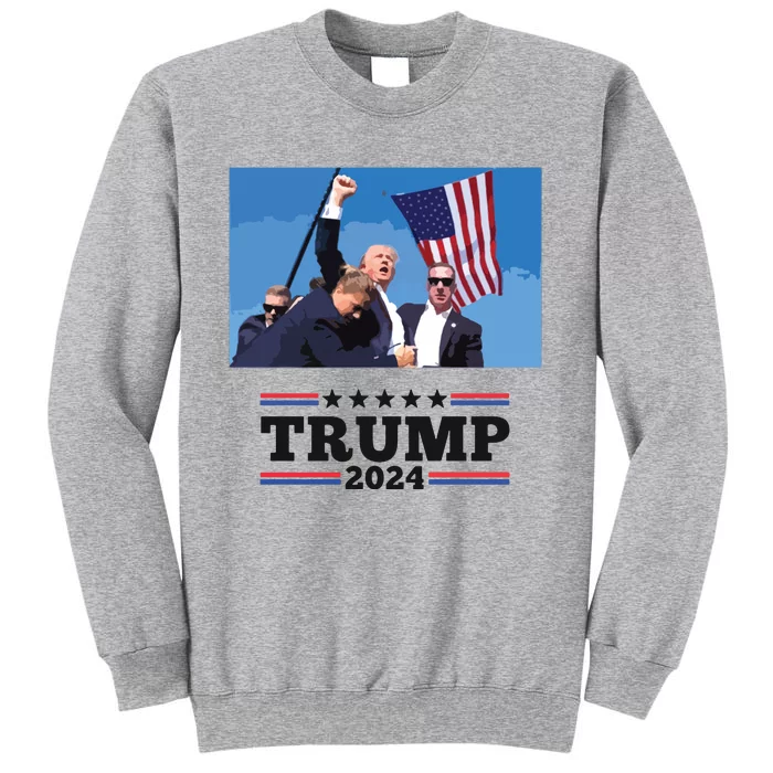 Trump Shooting Mugshot Trumpshirt Shot Tall Sweatshirt