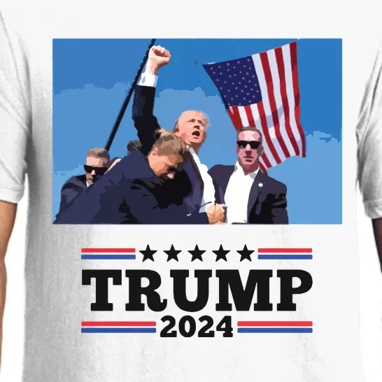 Trump Shooting Mugshot Trumpshirt Shot Pajama Set