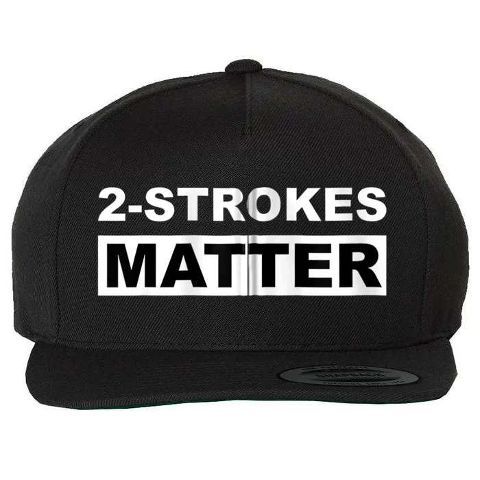 Two Strokes Matter Wool Snapback Cap