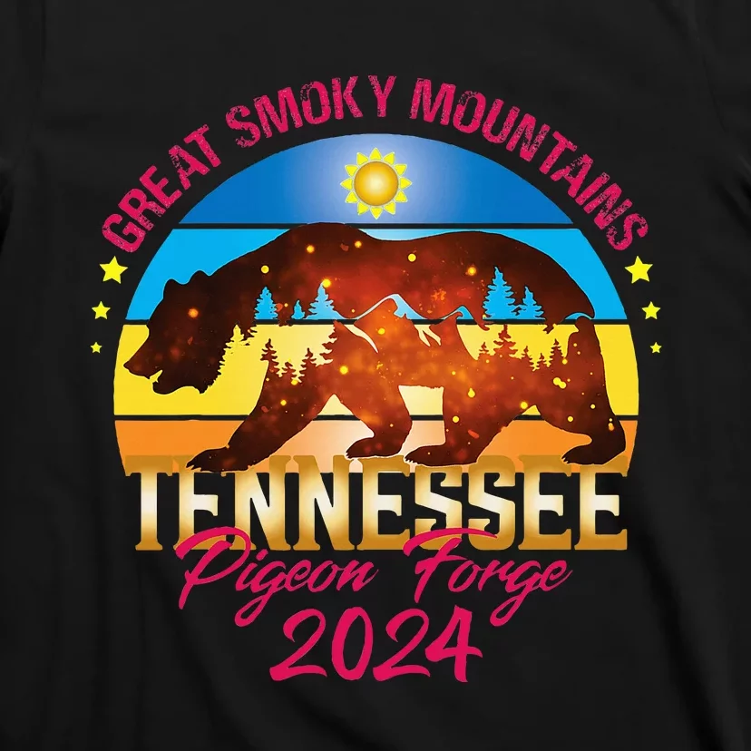 Tennessee Smoky Mountains Family Vacation 2024 Pigeon Forge T-Shirt