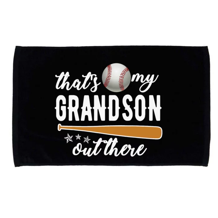 That S My Grandson Out There Gift Wo Baseball Grandma T Microfiber Hand Towel