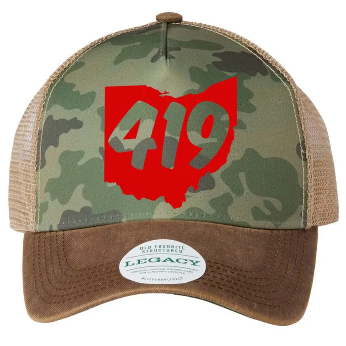 Toledo Sandusky Mansfield 419 Area Code Ohio Legacy Tie Dye Trucker Hat