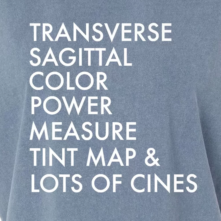 Transverse Sagittal Measure Sonographer Ultrasound Tech Garment-Dyed Women's Muscle Tee