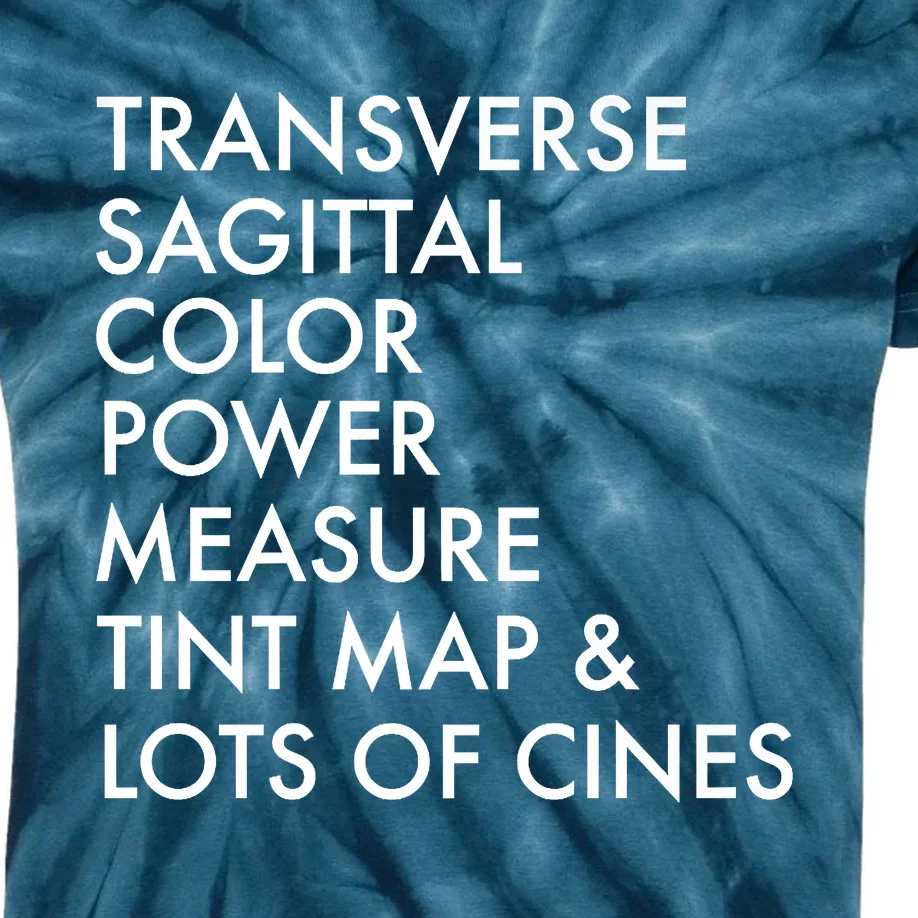 Transverse Sagittal Measure Sonographer Ultrasound Tech Kids Tie-Dye T-Shirt