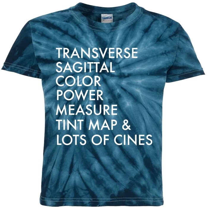 Transverse Sagittal Measure Sonographer Ultrasound Tech Kids Tie-Dye T-Shirt