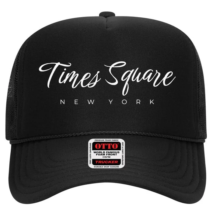 Times Square New York High Crown Mesh Trucker Hat