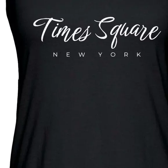 Times Square New York Ladies Essential Flowy Tank