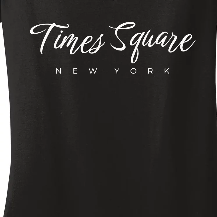 Times Square New York Women's V-Neck T-Shirt