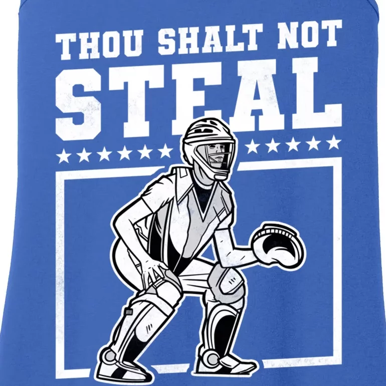 Thou Shalt Not Steal Baseball Cool Gift Ladies Essential Tank