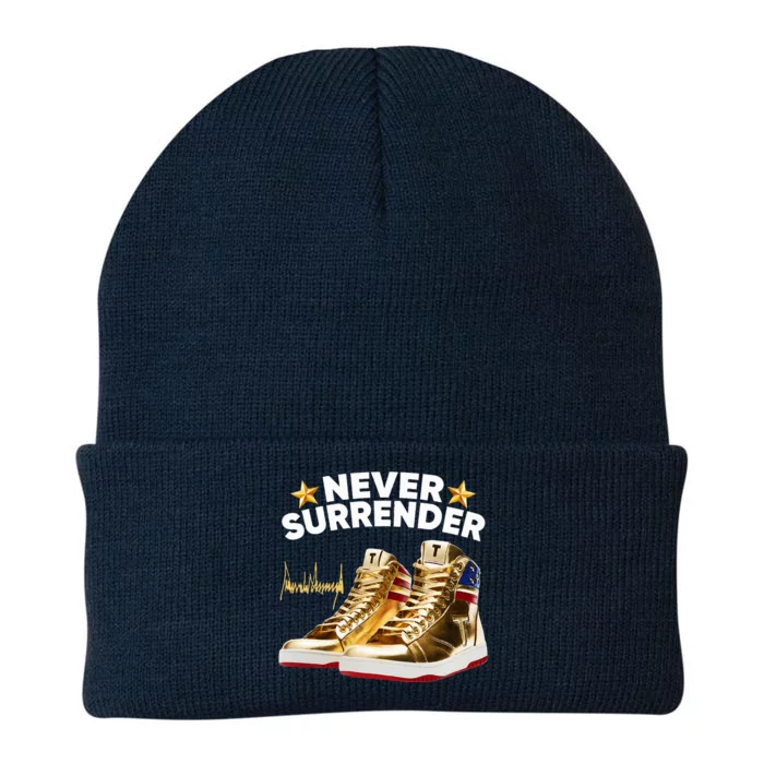 Trump Sneakers Never Surrender Knit Cap Winter Beanie