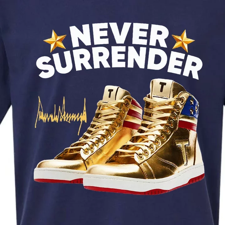 Trump Sneakers Never Surrender Sueded Cloud Jersey T-Shirt