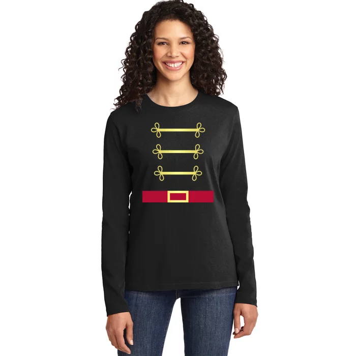 Toy Soldier Nutcracker Uniform Costume Ladies Long Sleeve Shirt