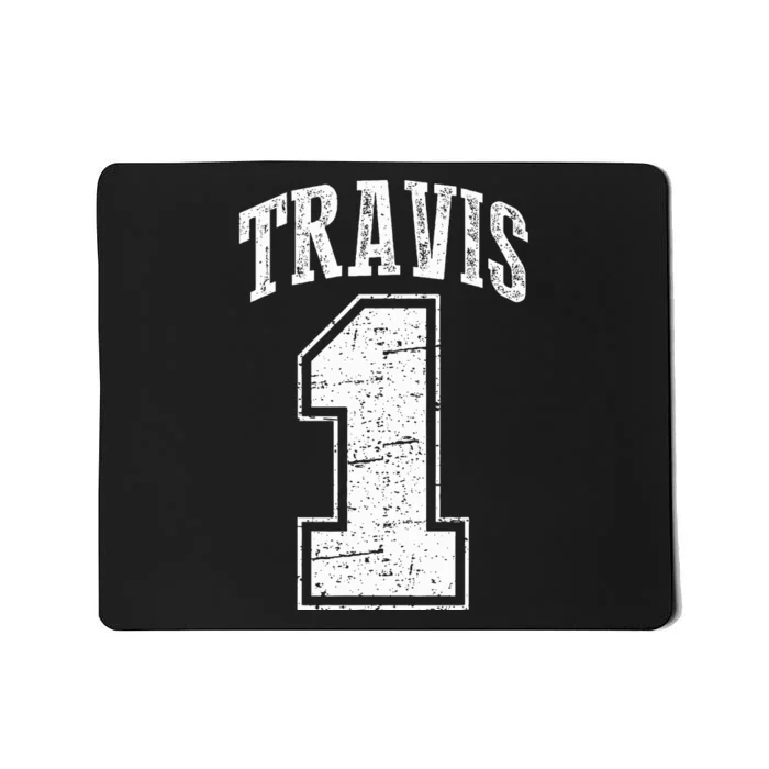 Travis Supporter Number 1 Vintage Travis Mousepad