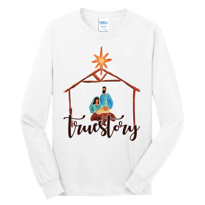 True Story Nativity Mary And Jesus Tall Long Sleeve T-Shirt