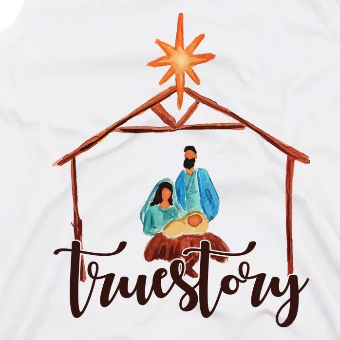 True Story Nativity Mary And Jesus Tank Top