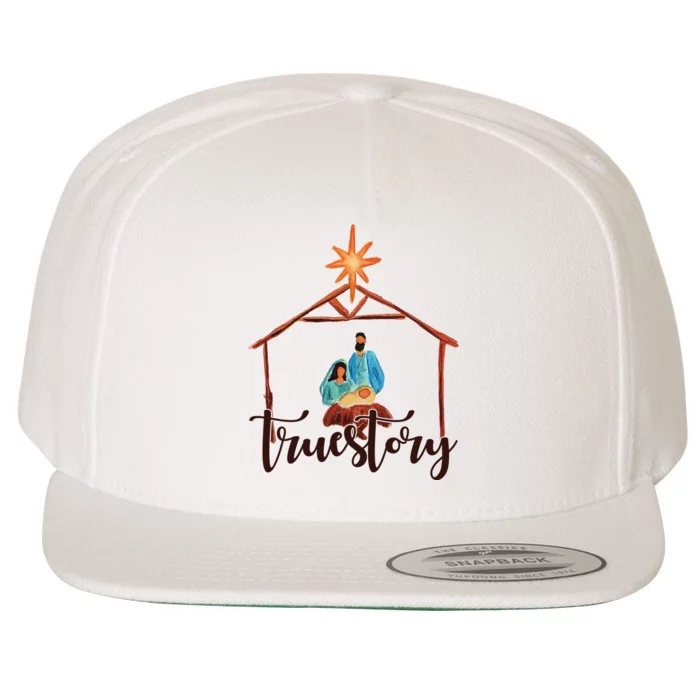 True Story Nativity Mary And Jesus Wool Snapback Cap