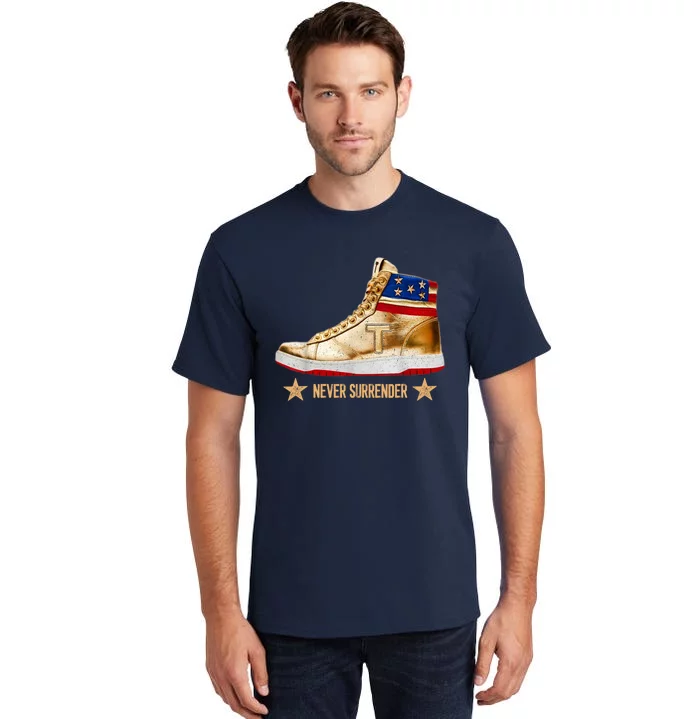 Trump Sneakers Never Surrender Pro Trump Tall T-Shirt