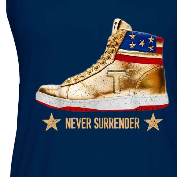 Trump Sneakers Never Surrender Pro Trump Ladies Essential Flowy Tank