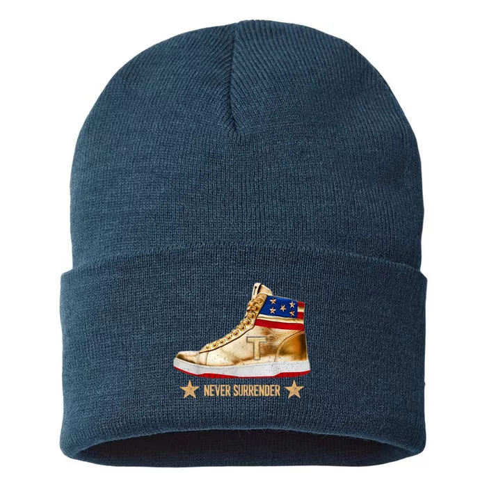 Trump Sneakers Never Surrender Pro Trump Sustainable Knit Beanie