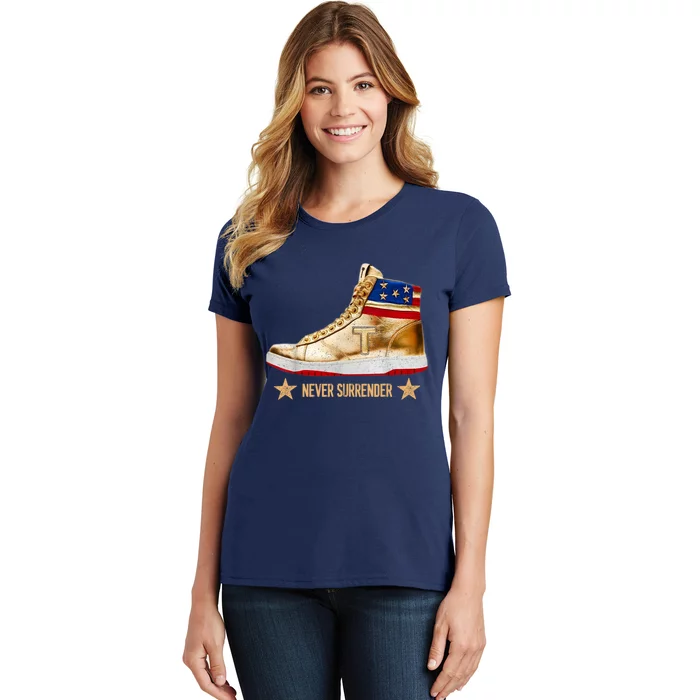 Trump Sneakers Never Surrender Pro Trump Women's T-Shirt