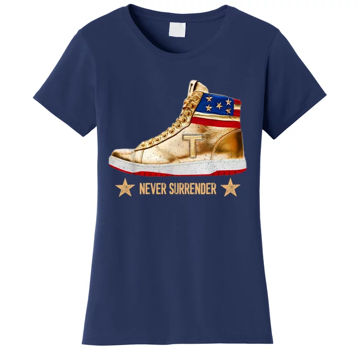 Trump Sneakers Never Surrender Pro Trump Women's T-Shirt